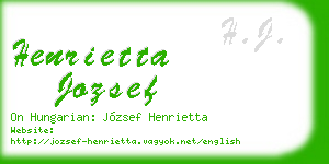 henrietta jozsef business card